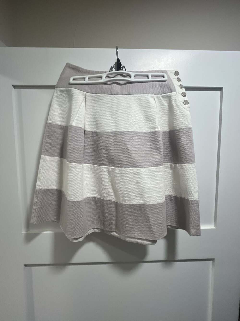 Odille Striped A-Line Skirt Size 0
